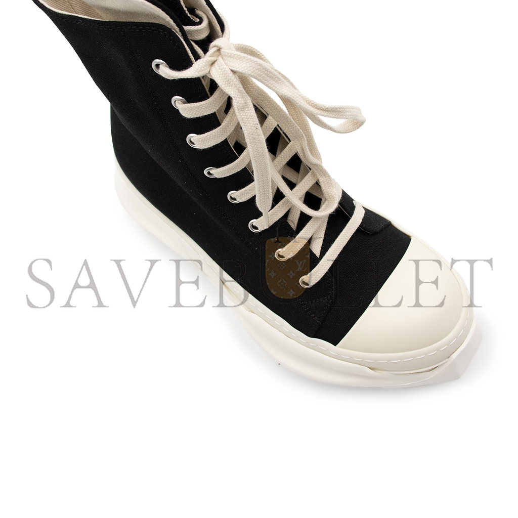 r1ck 0wens drkshdw drkshdw abstract hi sneaker in black du21s2840